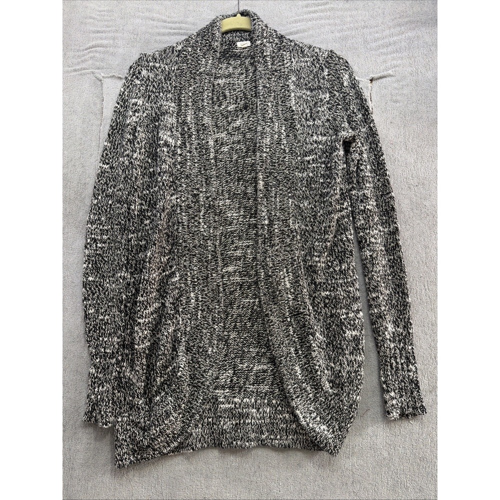 J.Crew Cardigan Sweater‎ XS Marled Knit Open Front Preppy Career Classic